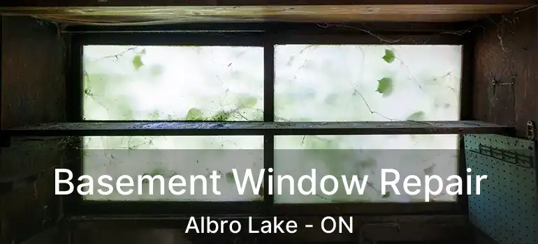 Basement Window Repair Albro Lake - ON