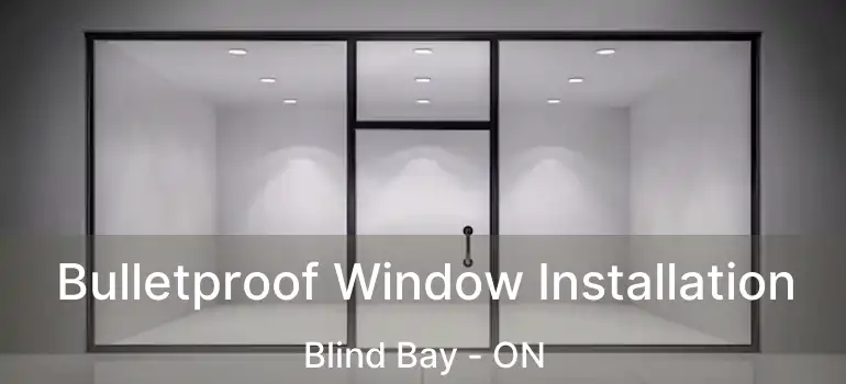  Bulletproof Window Installation Blind Bay - ON