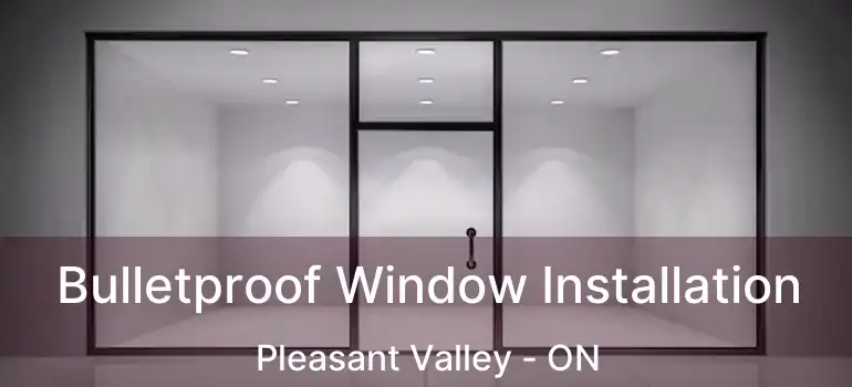 Bulletproof Window Installation Pleasant Valley - ON