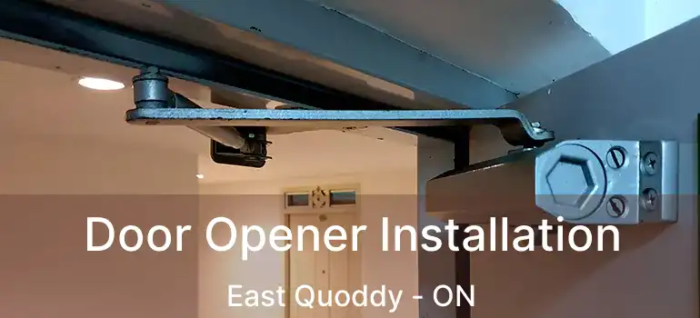  Door Opener Installation East Quoddy - ON