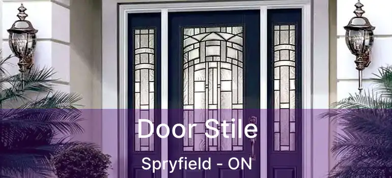  Door Stile Spryfield - ON