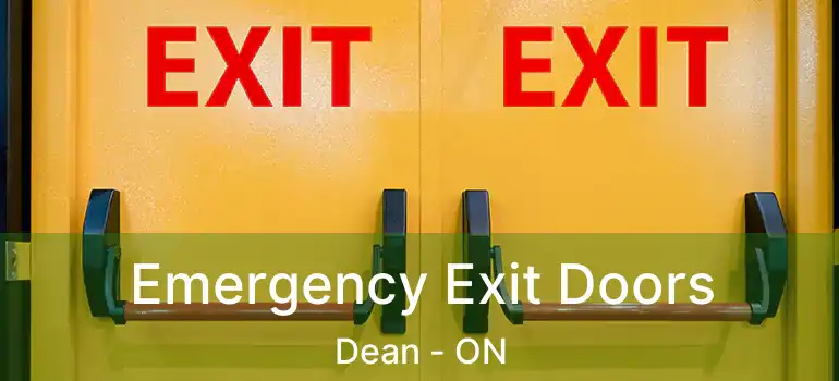  Emergency Exit Doors Dean - ON
