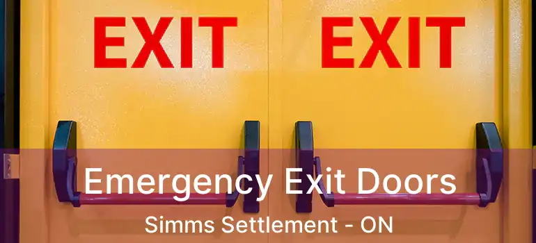  Emergency Exit Doors Simms Settlement - ON