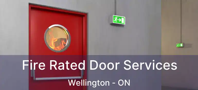  Fire Rated Door Services Wellington - ON