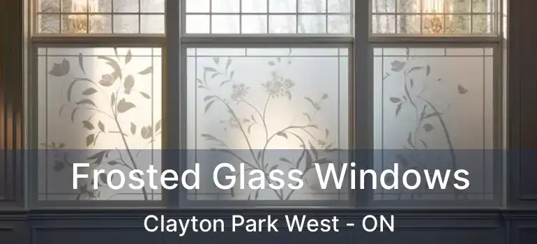  Frosted Glass Windows Clayton Park West - ON