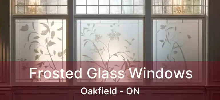  Frosted Glass Windows Oakfield - ON