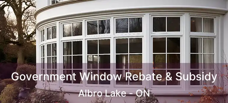  Government Window Rebate & Subsidy Albro Lake - ON