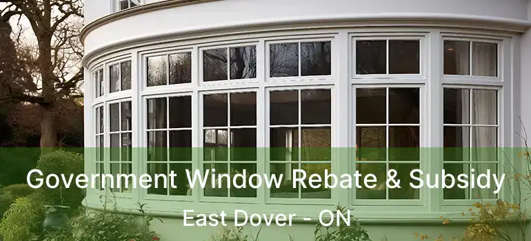  Government Window Rebate & Subsidy East Dover - ON