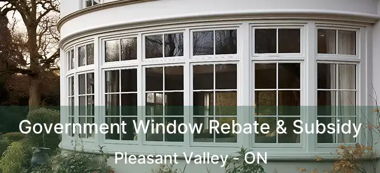  Government Window Rebate & Subsidy Pleasant Valley - ON