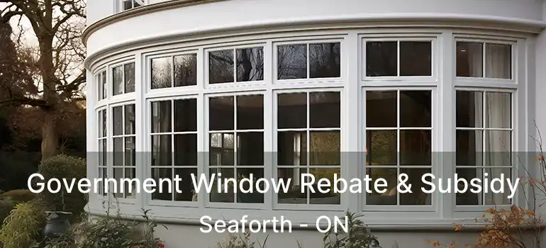  Government Window Rebate & Subsidy Seaforth - ON