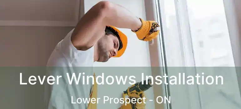  Lever Windows Installation Lower Prospect - ON