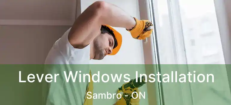 Lever Windows Installation Sambro - ON