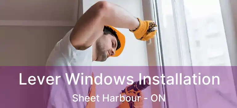  Lever Windows Installation Sheet Harbour - ON