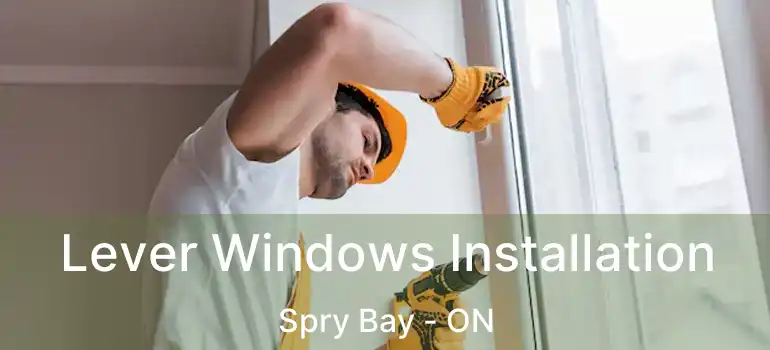  Lever Windows Installation Spry Bay - ON