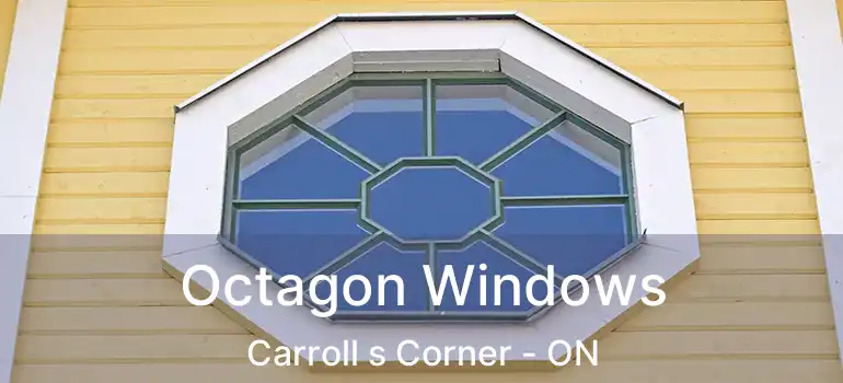  Octagon Windows Carroll s Corner - ON