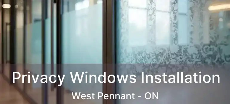  Privacy Windows Installation West Pennant - ON