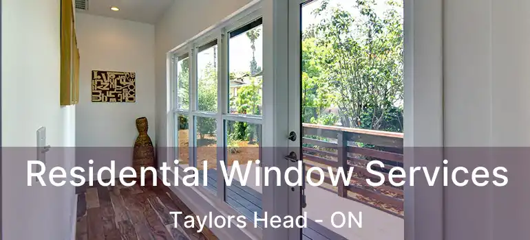  Residential Window Services Taylors Head - ON