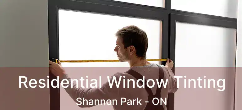  Residential Window Tinting Shannon Park - ON