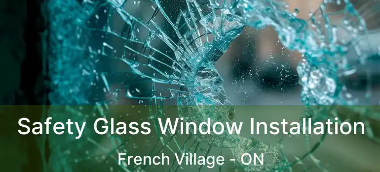  Safety Glass Window Installation French Village - ON