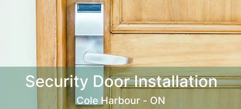  Security Door Installation Cole Harbour - ON