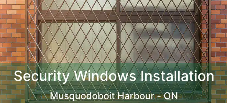  Security Windows Installation Musquodoboit Harbour - ON