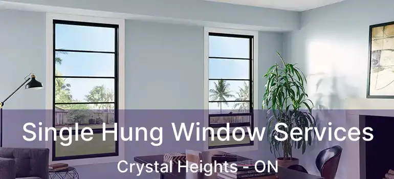  Single Hung Window Services Crystal Heights - ON