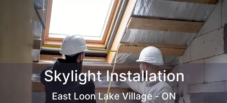  Skylight Installation East Loon Lake Village - ON