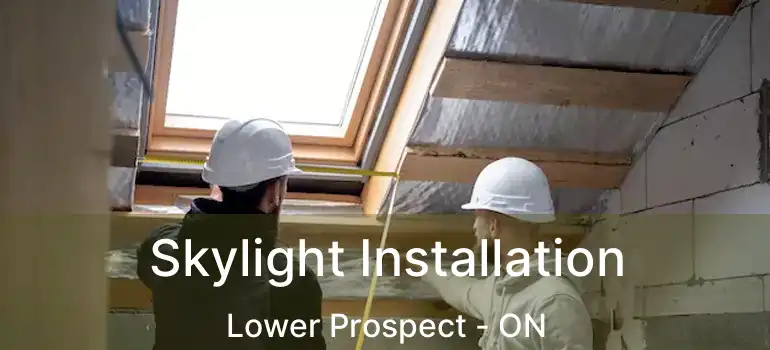  Skylight Installation Lower Prospect - ON