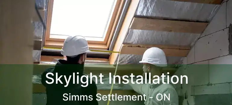  Skylight Installation Simms Settlement - ON