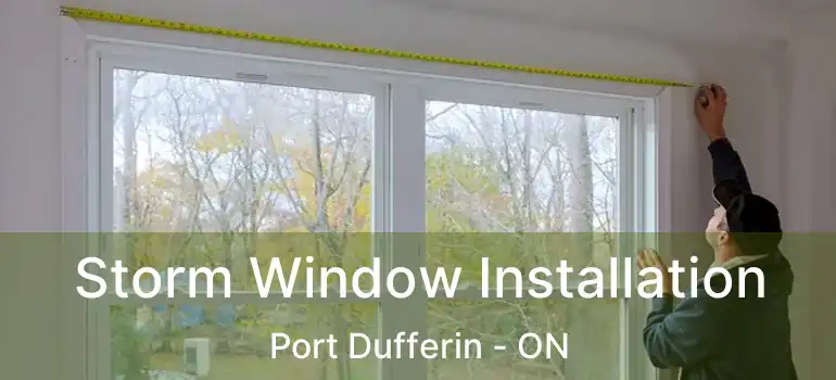  Storm Window Installation Port Dufferin - ON