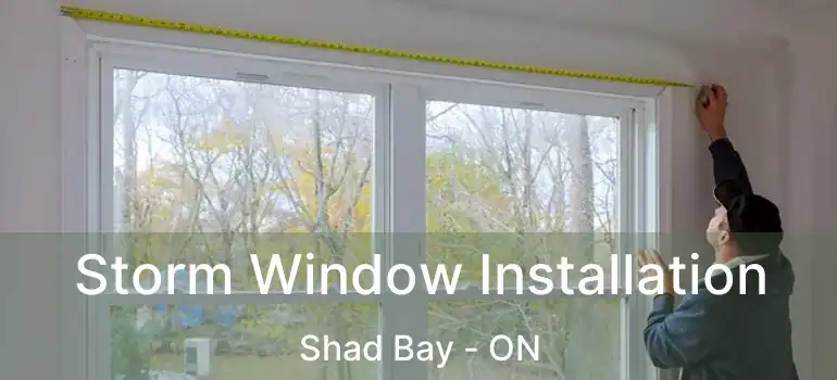  Storm Window Installation Shad Bay - ON