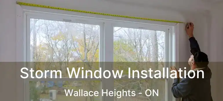  Storm Window Installation Wallace Heights - ON