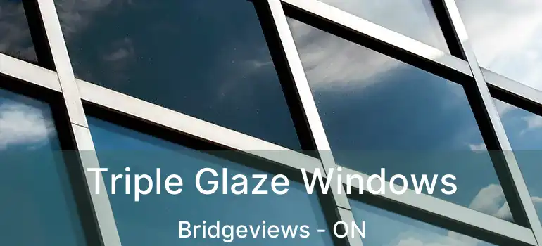  Triple Glaze Windows Bridgeviews - ON