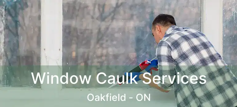  Window Caulk Services Oakfield - ON
