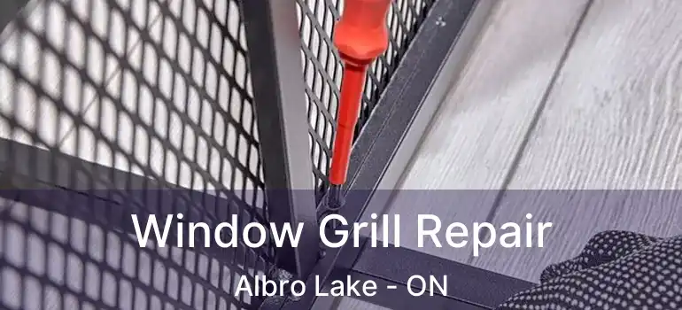  Window Grill Repair Albro Lake - ON