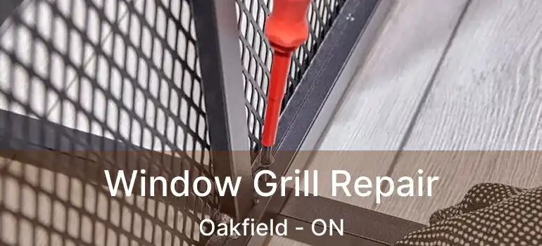  Window Grill Repair Oakfield - ON