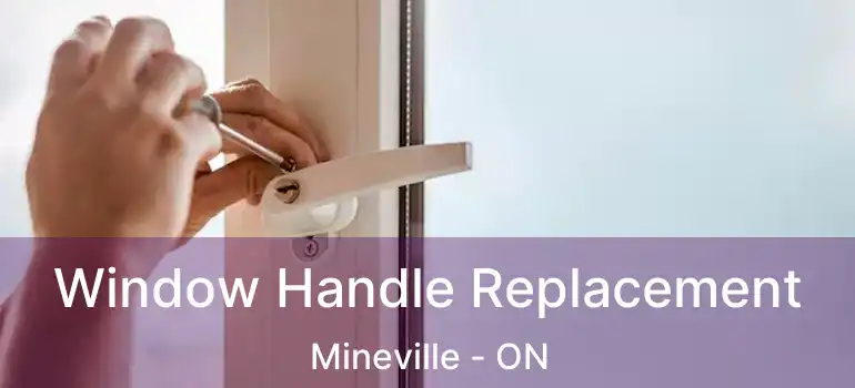  Window Handle Replacement Mineville - ON