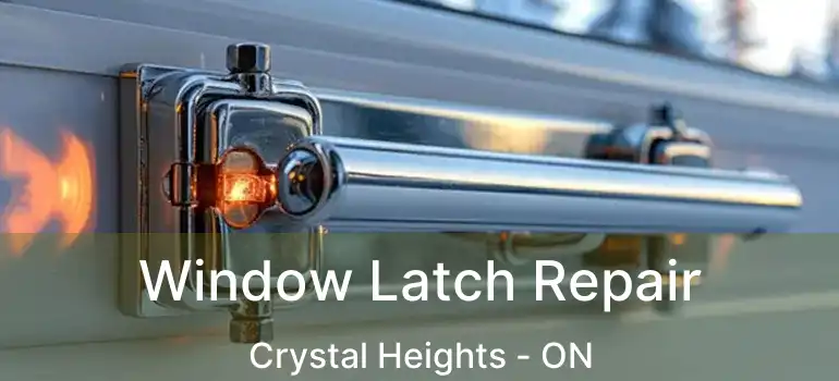  Window Latch Repair Crystal Heights - ON