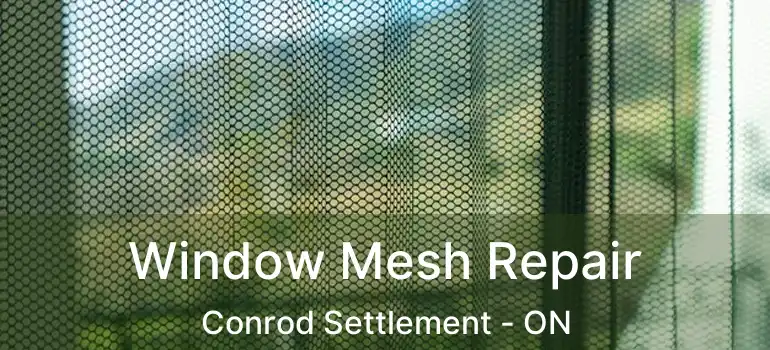  Window Mesh Repair Conrod Settlement - ON