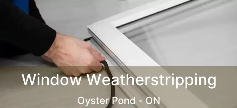  Window Weatherstripping Oyster Pond - ON